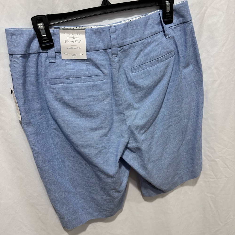 Talbots‎ Perfect Short 9.5 Inch Inseam Chambray Lightweight Stretch 6P Petite - Picture 8 of 10